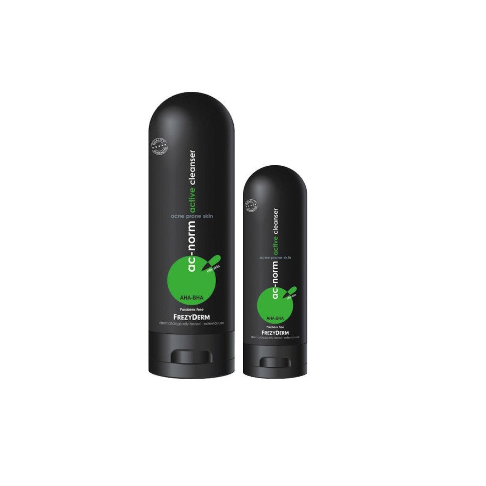 Frezyderm Promo Pack Ac-Norm Active Cleanser Υγρό Καθαρισμού Προσώπου για Λιπαρό Δέρμα με Τάση Ακμής 200ml & ΔΩΡΟ Επιπλέον 80ml