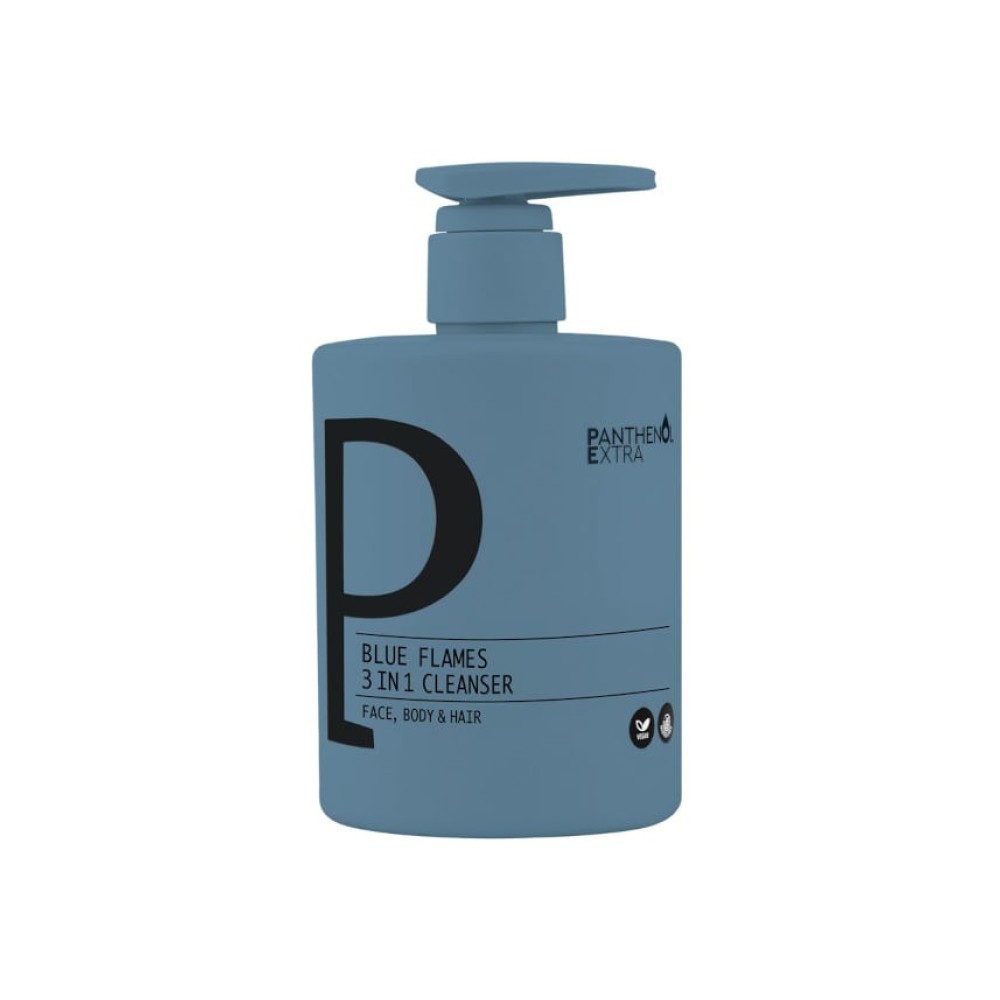 Panthenol Extra Blue Flames 3 in 1 Face, Body, Hair Cleanser 500 ml