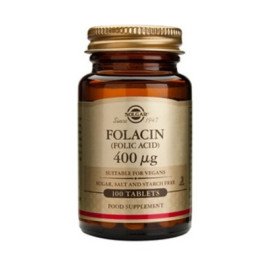 Solgar Folacin (Folic Acid) 400ug Αναιμία 100 Tablets