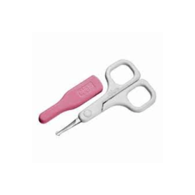 Chicco Baby Nail Scissors Ψαλιδάκι Ασφαλείας Ροζ Θήκη 0m+