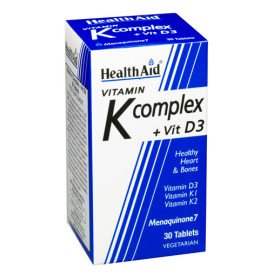 Health Aid Vitamin K Complex + Vit D3 30 Tabs