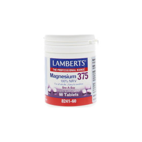 Lamberts Magnesium 375 100% NRV Συμπλήρωμα για τις 4 Σημαντικότερες Μορφές Αλάτων Μαγνησίου 60 tabs
