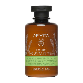 Apivita Tonic Mountain Tea Shower Gel, Αφρόλουτρο με Αιθέρια Έλαια 250ml