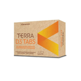 Genecom Terra D3 1200IU, Συμπλήρωμα Διατροφής με Βιταμίνη D3, 60tabs