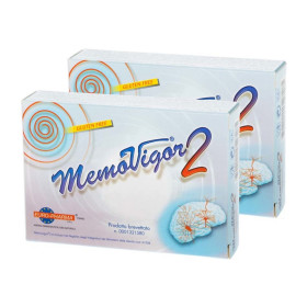 ΒΙΟΝΑΤ Πακέτο Προσφοράς Memovigor 2 , Μοναδικό Φυσικό Προϊόν για Ενίσχυση Μνήμης & Αντιμετώπιση Εμβοών, Ιλίγγων, 2 x 20 tabs