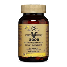 Solgar Formula VM-2000 Πολυβιταμίνη με Αντιοξειδωτικά, Πεπτικά ένζυμα & Αμινοξέα, 90 δισκία