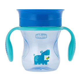 Chicco Ποτηράκι Εκπαιδευτικό Perfect Cup 12m+ Μπλέ (06951-20), 200ml