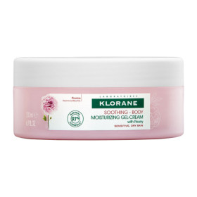 Klorane Soothing Body Moisturizing Gel-Cream Ενυδατική Κρέμα Σώματος με Παιώνια, 200ml
