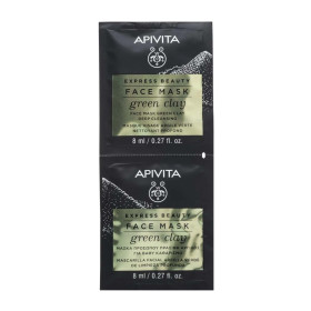 Apivita Express Beauty Green Clay Μάσκα για Βαθύ Καθαρισμό με Πράσινη Άργιλο 2x8ml