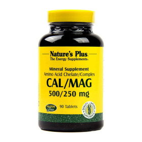 Nature's Plus Cal/Mag caps 90 Vtabs, Συμπλήρωμα Διατροφής για την καλή υγεία των μυών, των δοντιών και των οστών