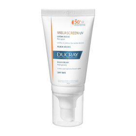 Ducray Melascreen -15% UV Rich Cream SPF50+ Πλούσια Αντηλιακή Κρέμα Προσώπου για Ξηρό Δέρμα με Δυσχρωμίες, 40ml