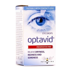 Uplab Pharmaceuticals Optavid Οφθαλμικές Λιπαντικές σταγόνες με Υαλουρονικό Οξύ 10ml