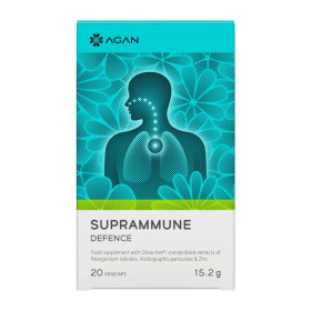 AGAN Suprammune Defence Συμπλήρωμα Διατροφής για τα Συμπτώματα του Κρυολογήματος, 20vegicaps