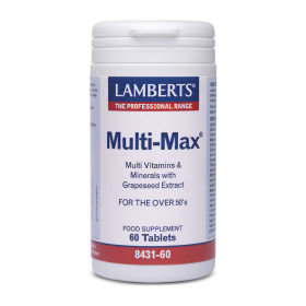 Lamberts Multi-Max Πολυβιταμινούχος Φόρμουλα για Υποστήριξη & Τόνωση του Οργανισμού για Ηλικίες άνω των 50 Ετών, 60tabs