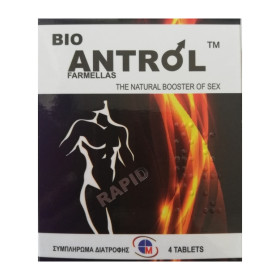 Medichrom Bio Antrol Farmellas Συμπλήρωμα Διατροφής - Φυσικός Ενισχυτής του Sex, 4Tabs.