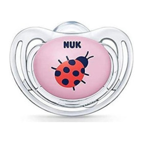 Nuk Freestyle Ορθοδοντική Σιλικόνης Pink Ladybug 0-6m (10.730.329)| 1τμχ