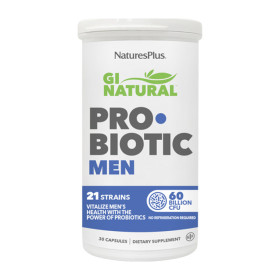 Nature's Plus Gi Natural Probiotic Men Συμπλήρωμα Διατροφής Προβιοτικών για την Βελτιστοποίηση της Ανδρικής Υγείας 30caps
