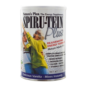 Nature's Plus Spiru-Tein Plus Shake 1.2 lb Φόρμουλα με υψηλής ποιότητας πρωτεΐνη σόγιας και αντιοξειδωτικές ουσίες 544gr Βανίλια