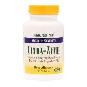 Nature's Plus Ultra Zyme Ισχυρή Φόρμουλα Πρωτεολυτικών & άλλων Πεπτικών Ενζύμων, 90 tabs
