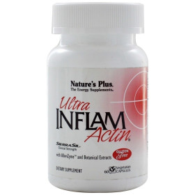 Nature's Plus Ultra Inflam Actin Αντιφλεγμονική, Αναλγητική και Αντιαρθριτικη Δράση 60 φυτικές κάψουλες