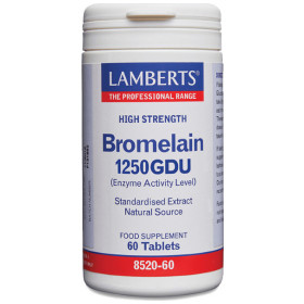 Lamberts Bromelain 1250GDU 500mg Μπρομελαΐνη για την Υγεία των Αρθρώσεων & την Υποβοήθηση της Πέψης, 60tabs