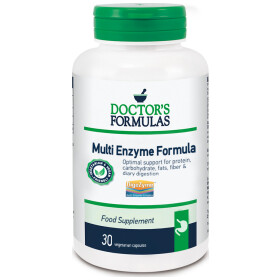 Doctor's Formulas Multi Enzyme Formula Διευκολύνει την Πέψη & Συμβάλλει στη Λειτουργία των Πεπτικών Ενζύμων, 30 caps