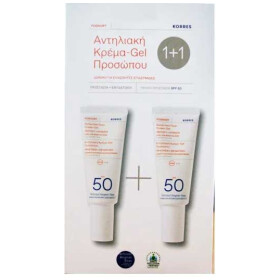 Korres Yoghurt Sunscreen Face Cream SPF50 2 X 40ml