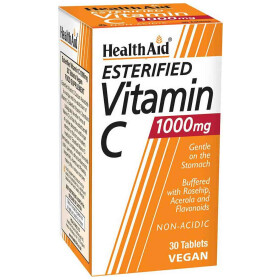 Health Aid Esterified Vitamin C Non-Acidic 1000mg Συμπλήρωμα Διατροφής με Εστεροποιημένη Βιταμίνη C, 30tabs