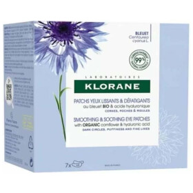 Klorane Smoothing & Soothing Eye Patches Δροσιστικά Επιθέματα Ματιών Κατά των Σημαδιών Κόπωσης 7x2Patches