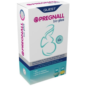 Quest Pregnall Bio-Plus Πολυθρεπτικό Συμπλήρωμα για Μέγιστη Υποστήριξη κατά τη Διάρκεια της Εγκυμοσύνης, 30+30caps