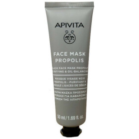 Apivita Black Mask Propolis Μάσκα Προσώπου Για Βαθύ Καθαρισμό & Ρύθμιση Της Λιπαρότητας 50ml