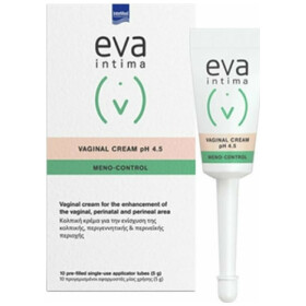Intermed Eva Intima Vaginal Cream Κολπική Kρέμα Iσχυρής Aνάπλασης 10 Σωληνάρια x 5gr