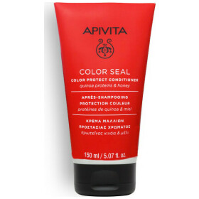 Apivita Color Seal Color Protect Conditioner Μαλακτική Κρέμα Προστασίας Χρώματος Με Πρωτεΐνες Κινόα & Μέλι 150ml