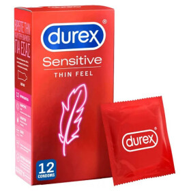 Durex Προφυλακτικά Πολύ Λεπτά Sensitive Thin Feel 12τμχ