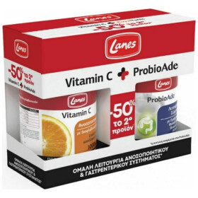 Lanes Promo (-50% Στο 2ο Προϊόν) Vitamin C 1000mg Συμπληρώματα Βιταμίνης C 30 ταμπλέτες & ProbioAde Προβιοτικά 20 κάψουλες