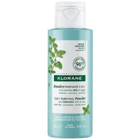 Klorane Organic Aquatic Mint Purifying Face Cleansing Powder Καθαριστική Πούδρα για Μικτό-Λιπαρό Δέρμα με Υδάτινη Μέντα & Άργιλο ΒΙΟ 50gr