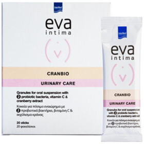 Intermed Eva Intima Cranbio Urinary Care Συμπλήρωμα Διατροφής για την Υγεία του Ουροποιητικού Συστήματος 20τμχ
