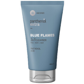 Medisei Panthenol Extra Blue Flames 3 In 1 Ανδρικό Αφρόλουτρο & Σαμπουάν Καθημερινής Χρήσης Για Πρόσωπο Σώμα & Μαλλιά 200ml