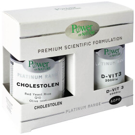 Power Of Nature Premium Scientific Formulation Platinum Range Cholestolen 40 κάψουλες & Δώρο D-vit3 2000iu 20 κάψουλες