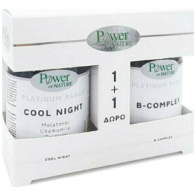 Power Health Set Platinum Range Cool Night Συμπλήρωμα Διατροφής για Ήρεμο Ύπνο 30tabs & Δώρο Platinum Range Vitamin B-Complex 20tabs