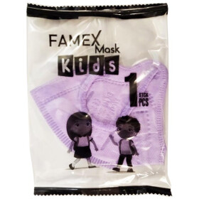 Famex Παιδική Μάσκα Προστασίας FFP2 NR (Xρώμα Μωβ) 1τμχ