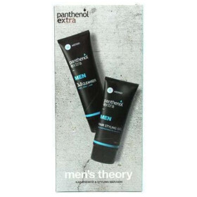 Panthenol Extra Men's Theory 3 in 1 Cleanser Καθαριστικό για Πρόσωπο-Σώμα-Μαλλιά 200ml & Hair Styling Gel Ζελέ Φορμαρίσματος Μαλλιών 150ml