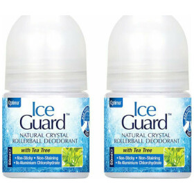 Optima Ice Guard Natural Crystal With Tea Tree Deodorant Roll-On 2 x 50ml