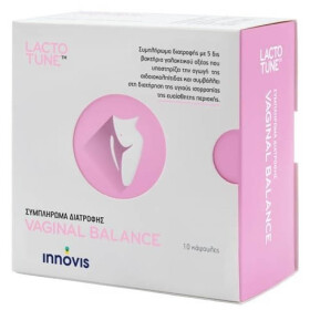 Lactotune Vaginal Balance Συμπλήρωμα Διατροφής για την Αποκατάσταση & Διατήρηση της Υγιούς Ισορροπίας του Κόλπου, 10x350mg caps