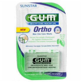 Gum 724 Ortho Wax Mint Flavored Οδοντικό Νήμα 1τμχ