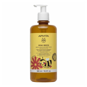 Apivita Mini Bees Kids Hair & Body Wash Απαλό Σαμπουάν & Αφρόλουτρο για Παιδιά με Καλέντουλα & Μέλι 500ml