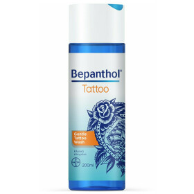 Bepanthol Tattoo Gentle Wash, Απαλός Καθάρισμος Για Δέρμα Με Τατουάζ 200ml.