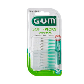 Gum 632 Fluoride Soft Picks Regular Μεσοδόντια Βουρτσάκια Μιας Χρήσης 40τμχ