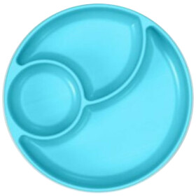 Chicco Πιάτο Σιλικόνης με Χωρίσματα και Βεντούζα Σιέλ 12m+ 1τμχ