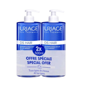 Uriage Promo DS Shampoo Σαμπουάν για Όλους τους Τύπους Μαλλιών 2x500ml